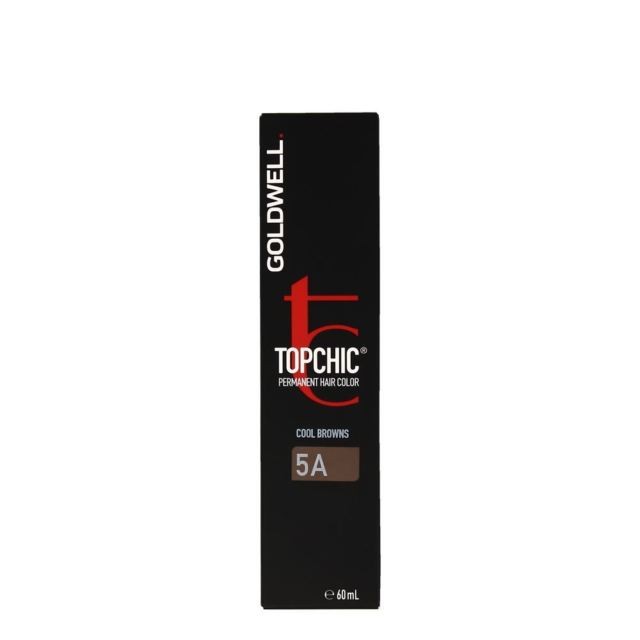 Topchic 5A Cool Browns Light Ash Brown Permanent Hair Color 60ml