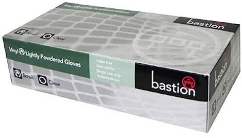Bastion Vinyl Gloves Clear SMALL